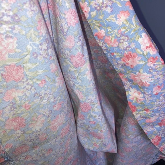 Vintage 1996 Laura Ashley Tea dress + bolero Floral Periwinkle blue sz 10 usa - Picture 14 of 15